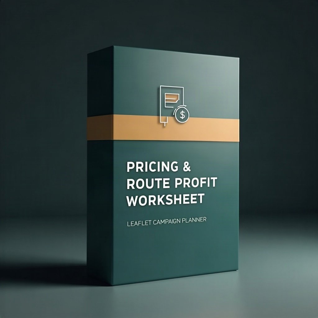 Leaflet Campaign Pricing and Route Profit Worksheet