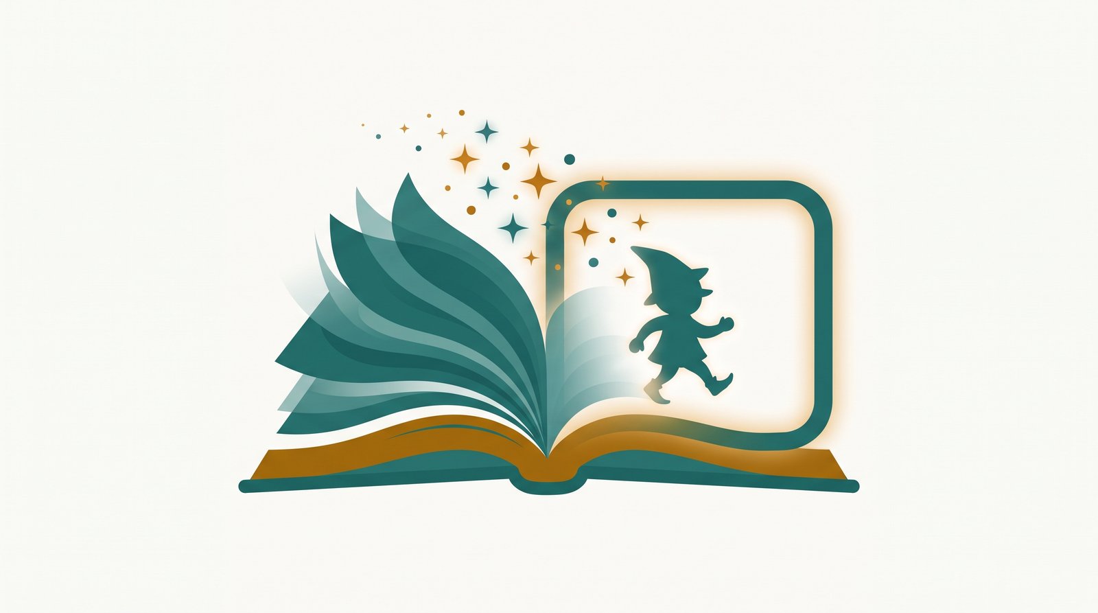 Illustration of a storybook transforming into an animated film, representing Ghiblli's text-to-animation tool