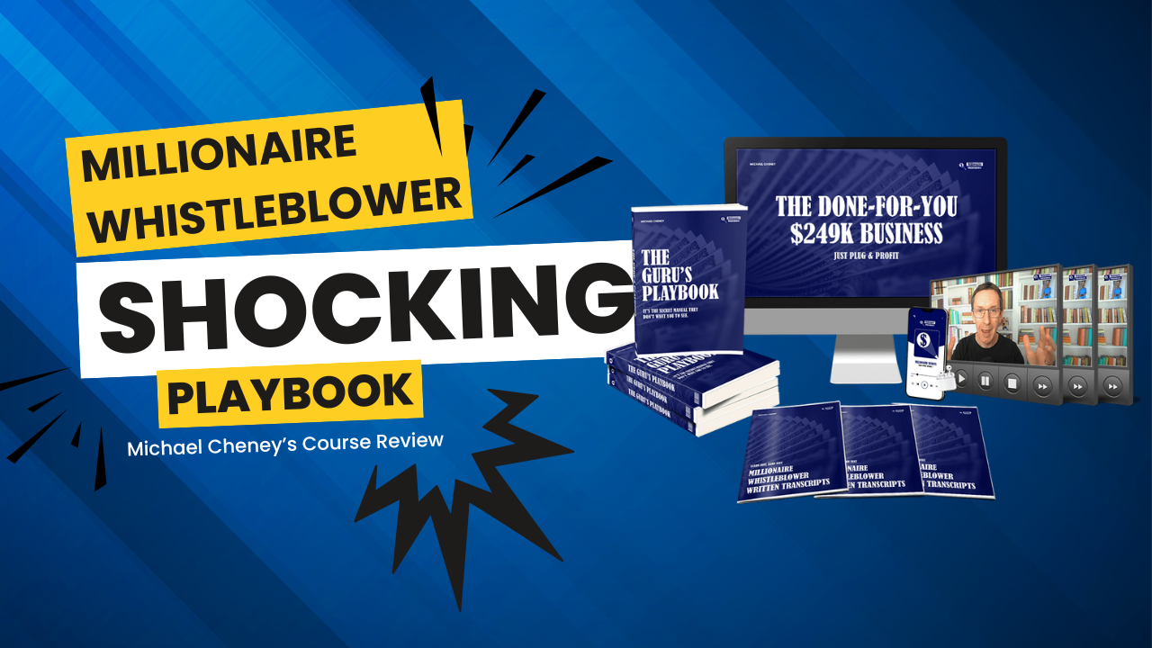 Millionaire Whistleblower done-for-you business dashboard and guru's playbook materials