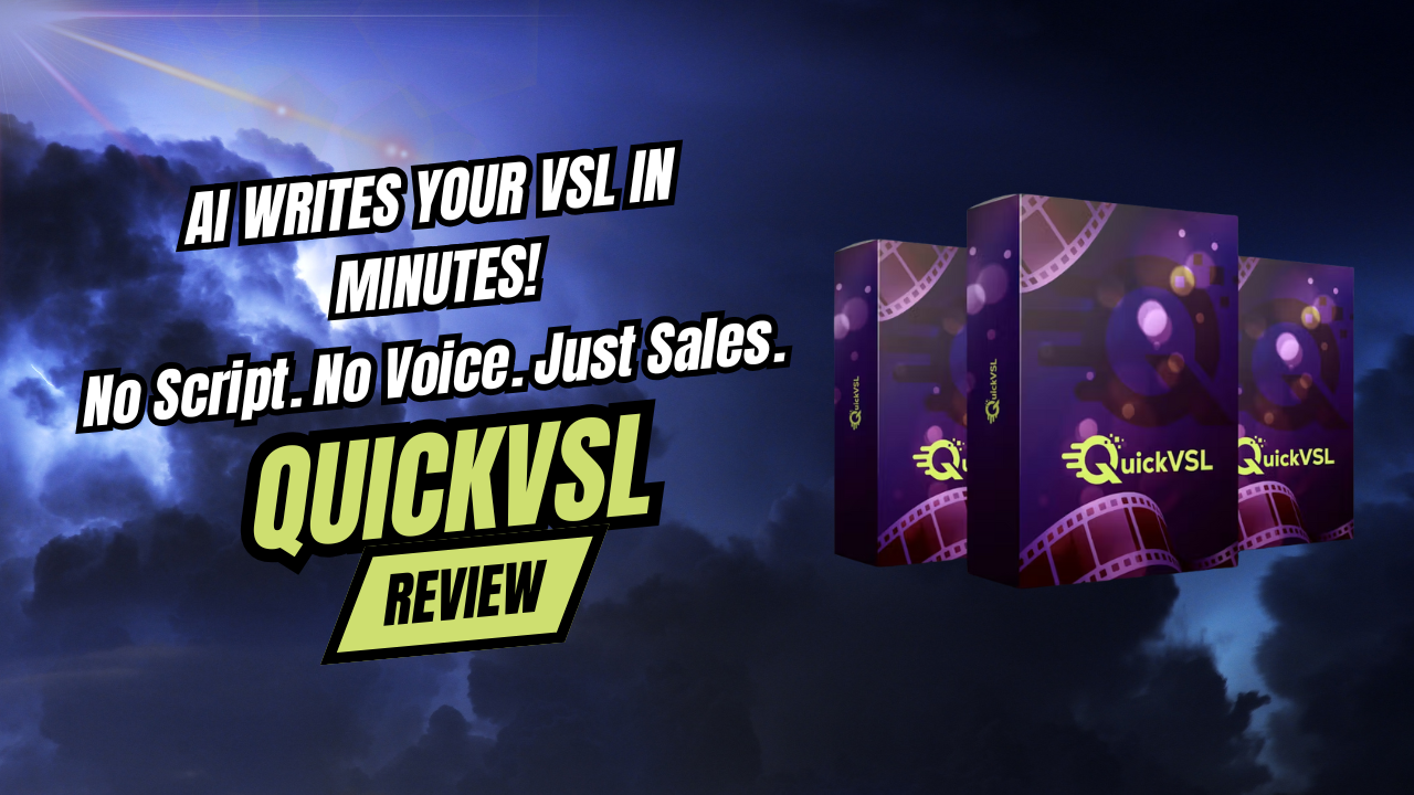 QuickVSL AI video sales letter software box
